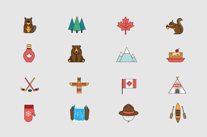 Canadian Outdoors Icons