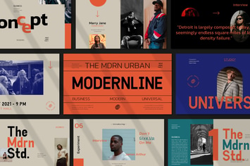 Modern Line Powerpoint Template