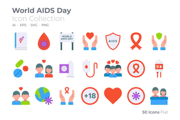 World AIDS Day Color Icon