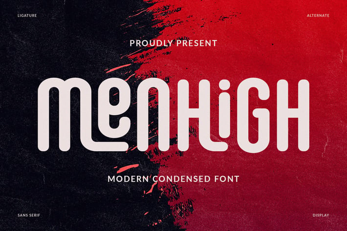 Menhigh - Modern Condensed Sans Serif