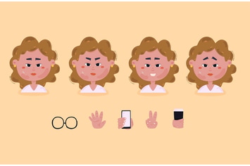 Female Avatar Character Illustration