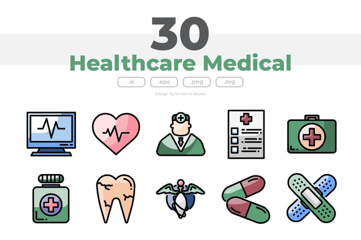 30 Healthcare Medical Icons