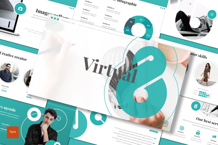 Virtual Eight - Powerpoint Template