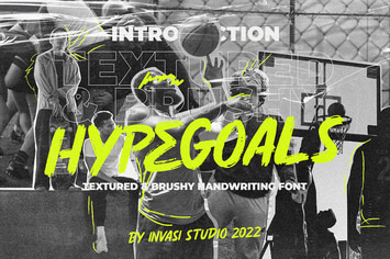 Hypegoals - Brushy Display Font