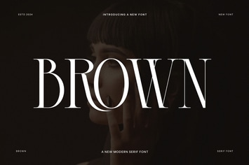 Brown Modern Serif Font