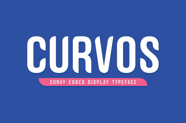 Curvos Display Typeface + Badge