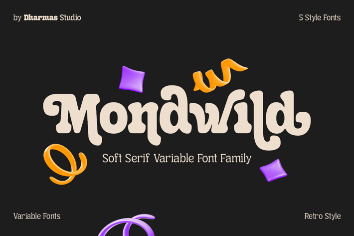 Mondwild - New Modern Logo Font