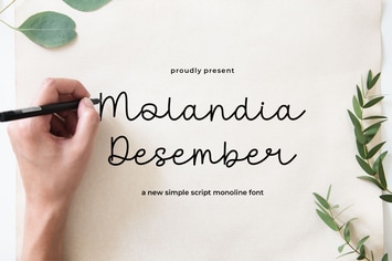 Molandia Desember || Script Font