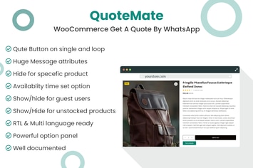 QuoteMate - WooCommerce Get A Quote By WhatsApp
