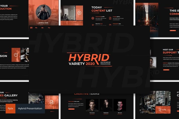 Hybrid - Powerpoint Template