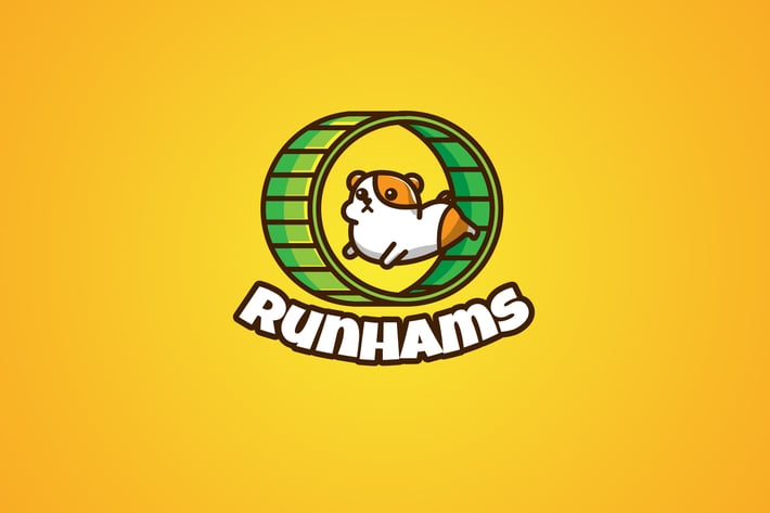 hamster running - Mascot & Esport Logo