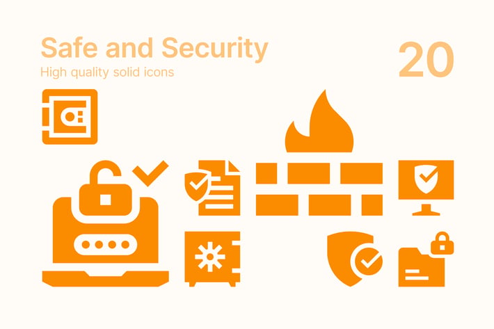 Safe and Security Icons