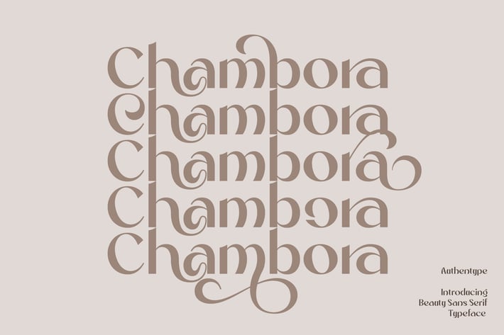Chambora Beautiful Sans Serif