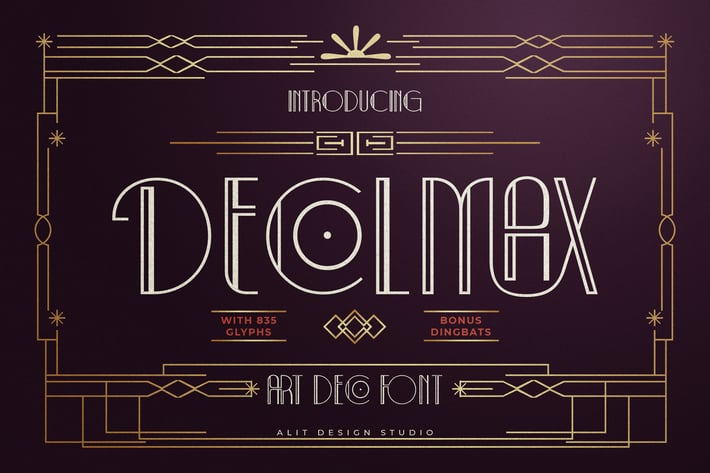 Decolmax Art Deco Typeface