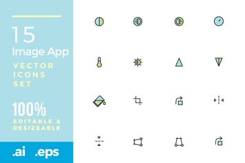 15 Image App vector icons