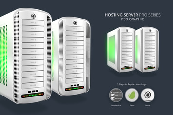 Hosting Server Pro Series WHITE Right View