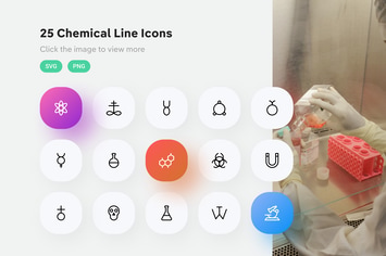 Chemical Line Icons