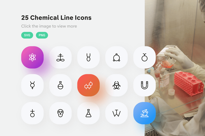 Chemical Line Icons