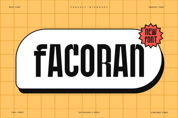 Facoran - Funky & Vintage Lebel Font