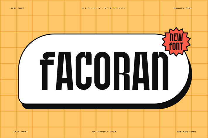 Facoran - Funky & Vintage Lebel Font