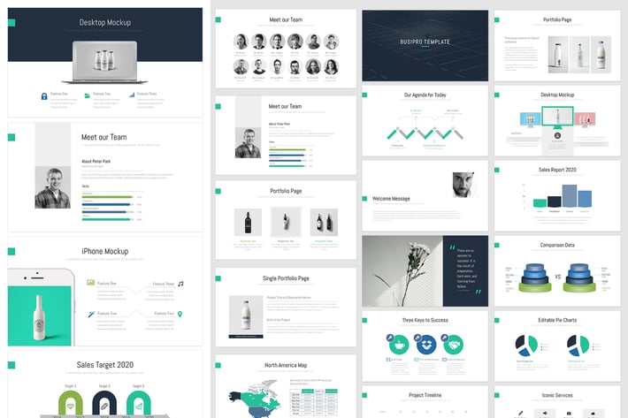 BusiPro : Clean & Minimal Keynote