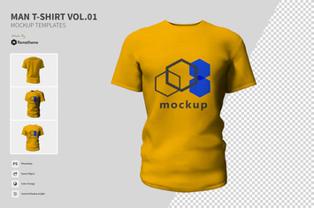 Man T-shirt vol.01 - Mockups