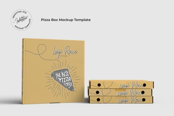 Pizza Box - Mockup Template
