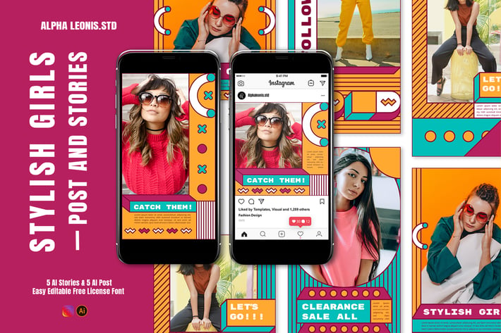 Instagram Templates - Stylish Girls