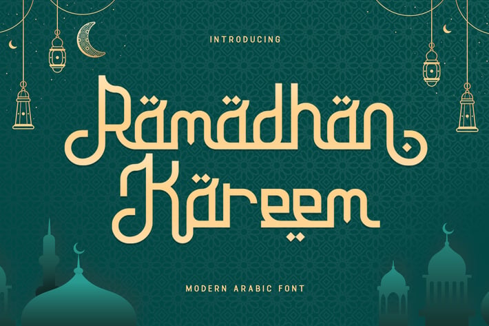 Ramadhan Kareema - Modern Arabic Font
