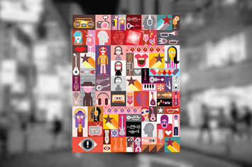 Pop-art vector collage