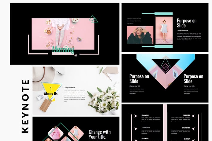 Morning - Dark Keynote Template