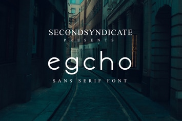 Egcho - Minimalist Font