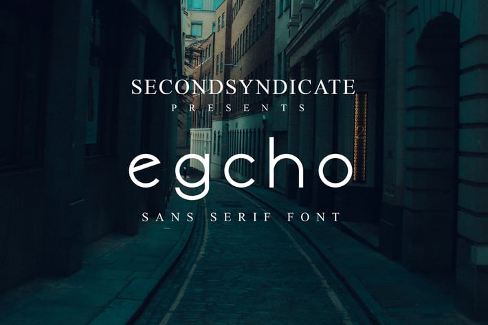 Egcho - Minimalist Font