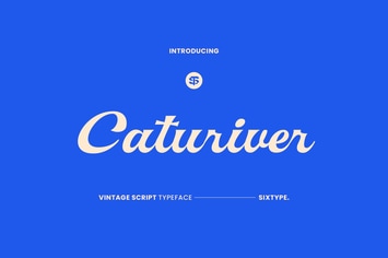Caturiver - Vintage Script Font