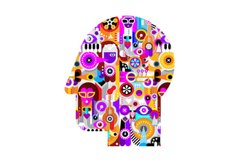 Abstract Art Human Head Image