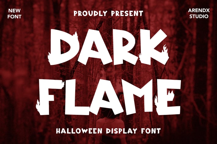 Dark Flame - Halloween Display Font