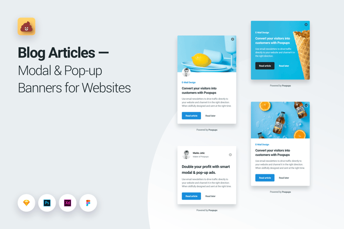 Blog Articles Modal & Pop-up Banners for Websites