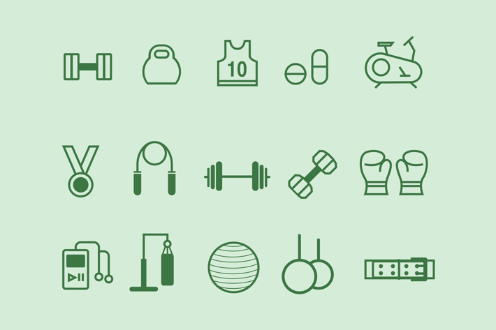 15 Gym Icons