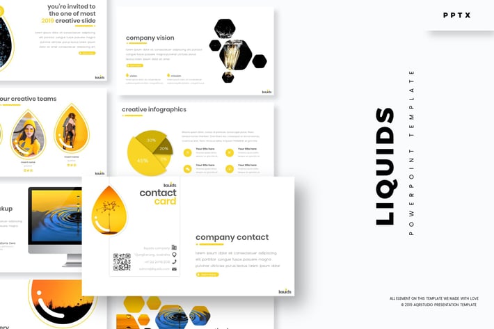 liquids - Powerpoint Template