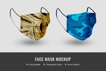 Face Mask Mockup