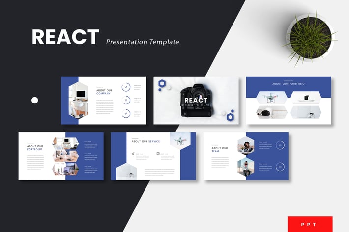 React - Technology Powerpoint Template