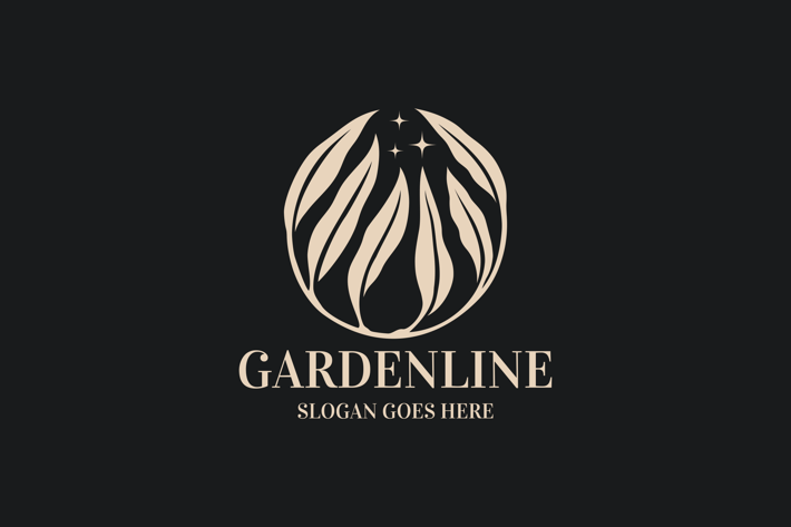 Hand drawn Floral Logo Template