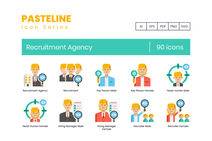 Recruitment Agency Icons