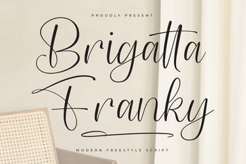 Brigatta Franky Modern Freestyle Script