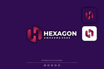 Hexagon Gradient Logo