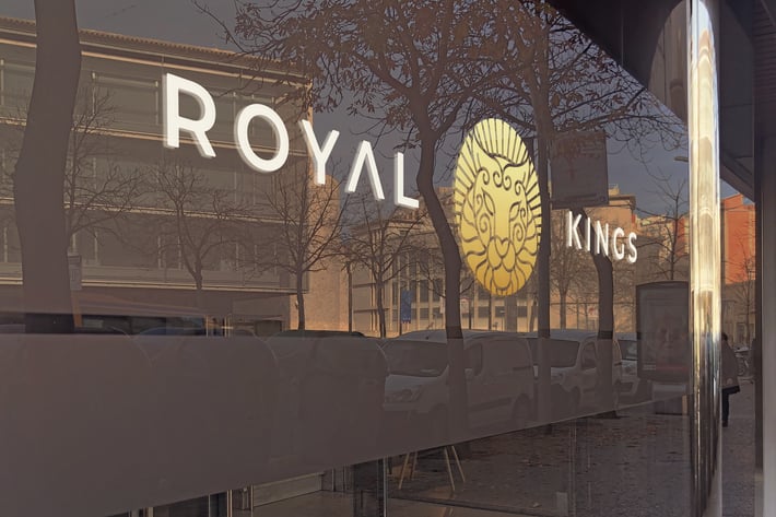 Panoramic Glass Logo Mockup