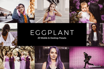 20 Eggplant Lightroom Presets & LUTs