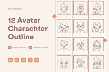 Avatar Icon Line UZ