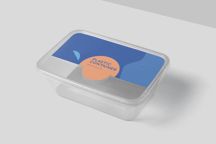 Rectangle Plastic Container Mockups