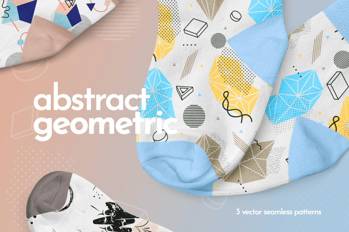 Abstract Geometric Seamless Patterns